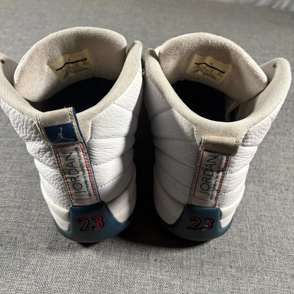 Jordan 12 Retro French Blue Mens Sz 10 White Blue 130690-113 Replacement Strings